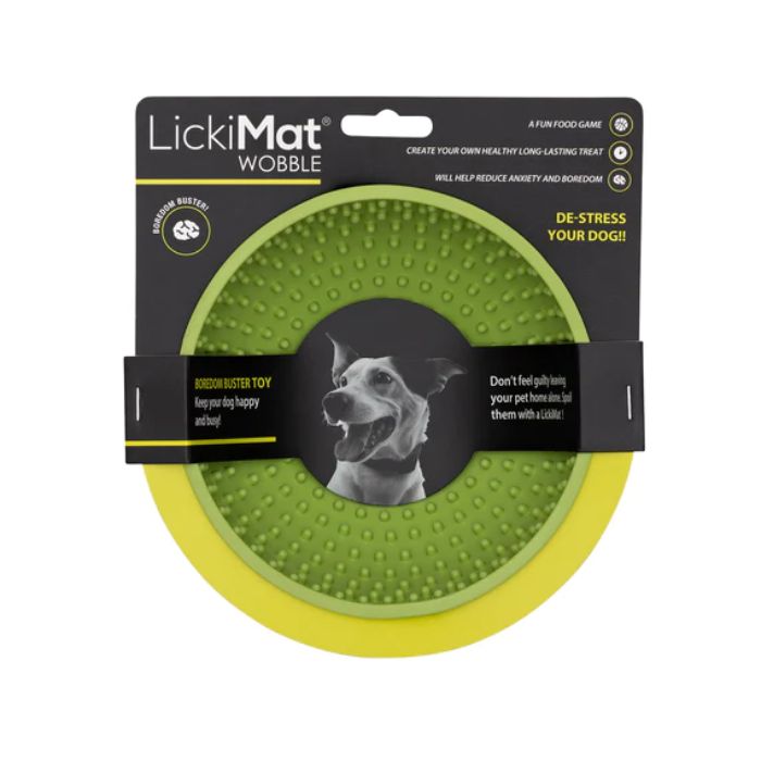 LICKIMAT Classic Buddy Slow Feeder Dog Lick Mat, Green 