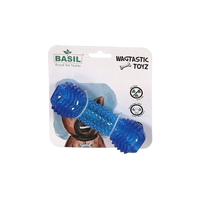 Buy Basil Dog Toys Dumbbell with Hollow Center for Treats at