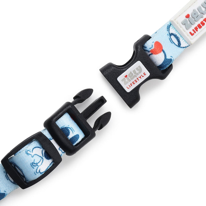 Zigly Doodle Dog Collar - Blue