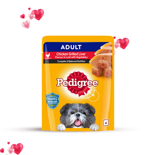 Pedigree Wet Dog Food - Chicken Grilled Liver in Loaf with Vegetables (70g)