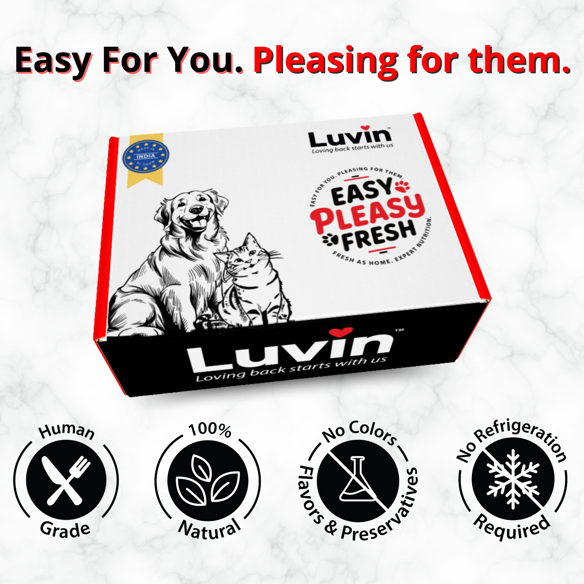 Luvin Chicken Bone Broth for Dogs - 80Ml (Pack of 6)