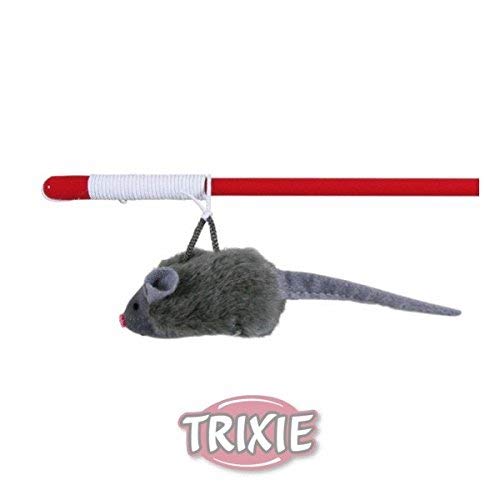 Trixie Squeaky Playing Rod Cat Toy - 47 cm