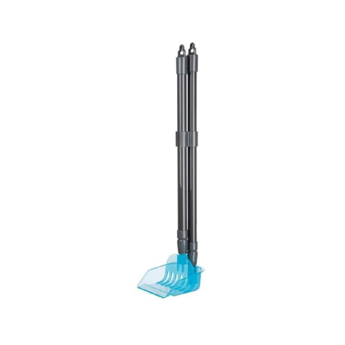 Trixie Dustpan With Rake, 57â€“102 Cm, Grey/Blue