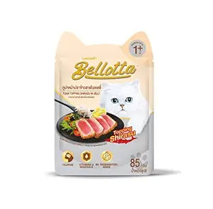 Bellotta Premium Wet Cat Food - Tuna Topping Shirasu - 85 gm