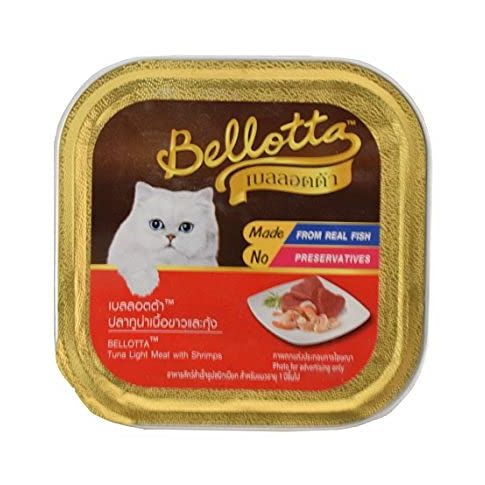 Bellotta Premium Wet Cat Food - Tuna with Light Meat with Shrimp (80g Tray)