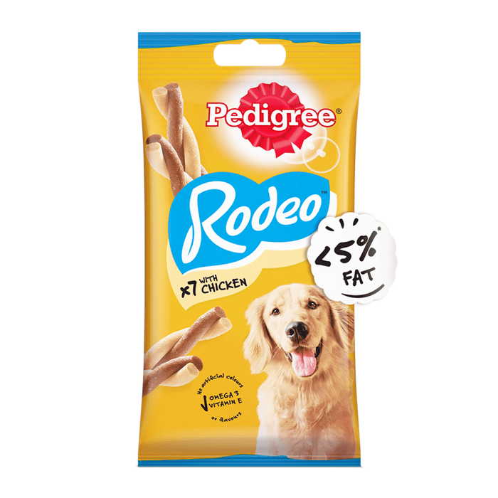 Pedigree Rodeoâ„¢Adult Dog Treat - Chicken â€“ 123g 7 Sticks - Pack of 12