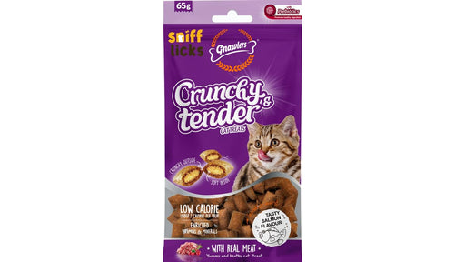 Gnawlers Crunchy Tenders Salmon Flavour Cat Treat 65 gm