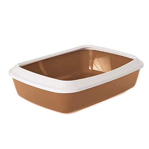 Cat litter box with rim best sale