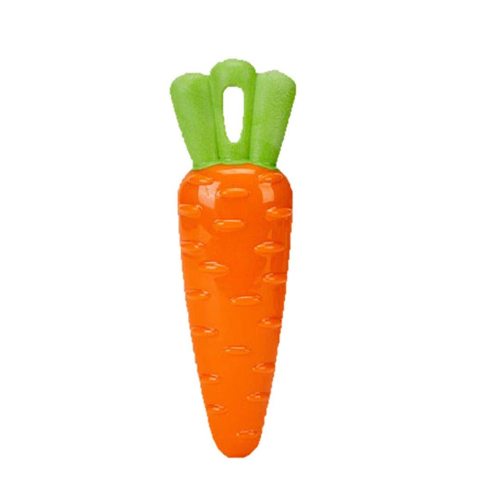 Fofos Vegi-Bites Squeaky Dog Toy - Carrot