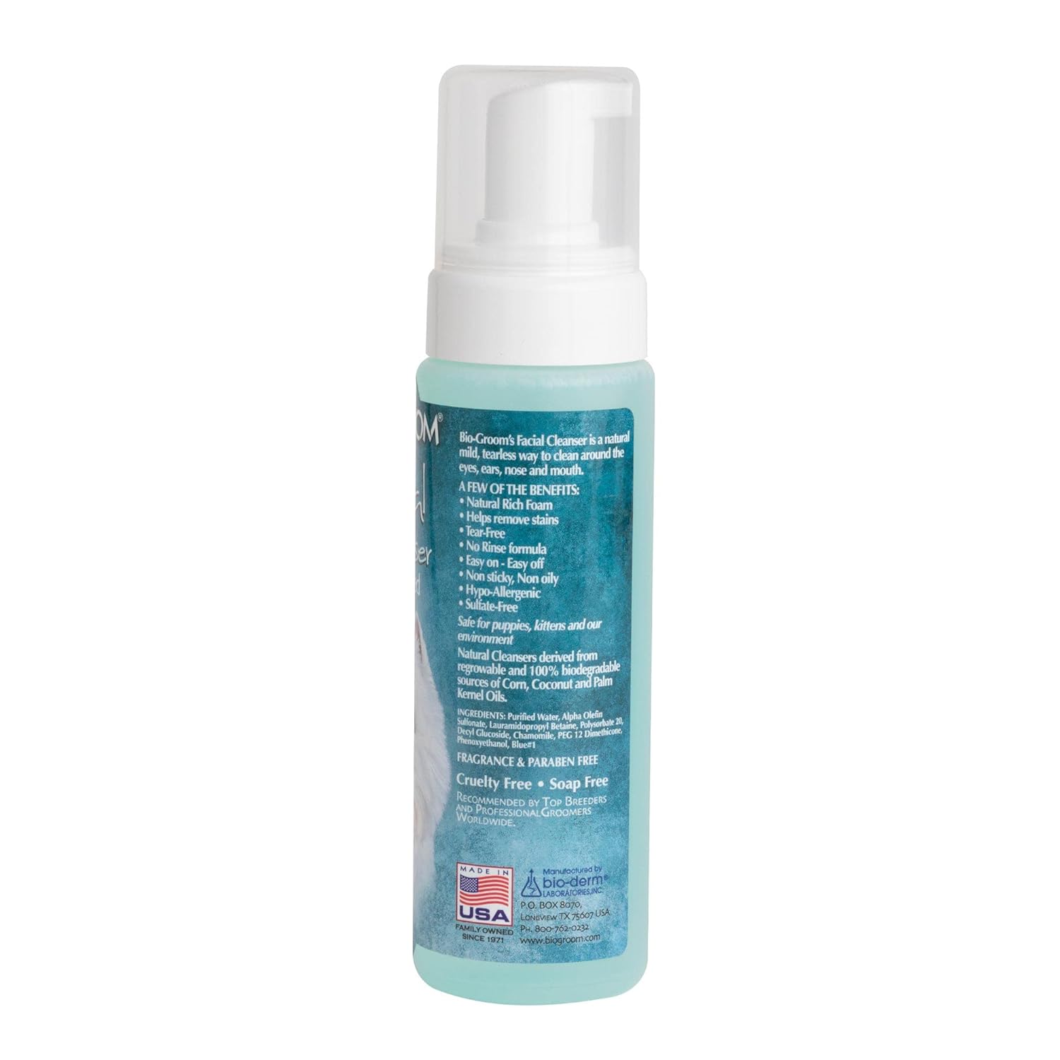 Biogroom Facial Foam Cleanser For Dogs - 236 ml