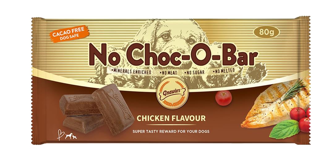 Gnawlers No Choc-O-Bar Chicken flavour Dog Treat 80 gm