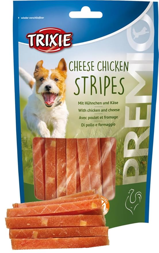 Trixie Premio Cheese Chicken Stripes Dog Treat  100 gm