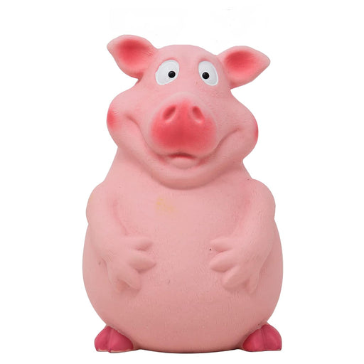 FOFOS Latex Bi Pig Squeaky Dog Toy