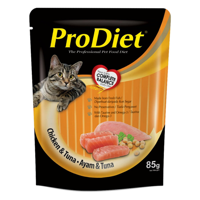 Prodiet Chicken & Tuna Wet Cat Food - 85 Gm