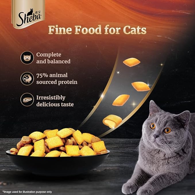 Sheba Dry Cat Food - Chicken (Kitten and Adult Cats)