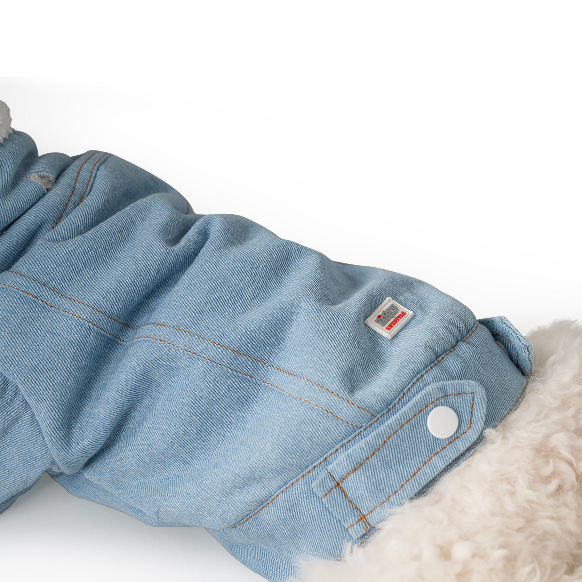 ZL Winterized Denim-Sherpa Jacket Blue