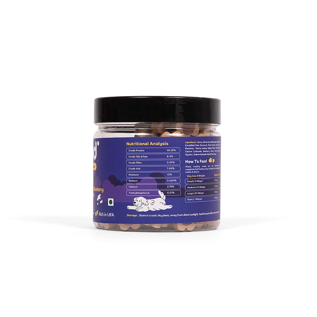 Applod Goatmilk & Blueberry Dog Treat – 220g