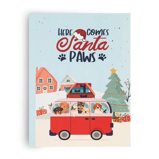 Zigly Here Comes Santa Paws Notebook