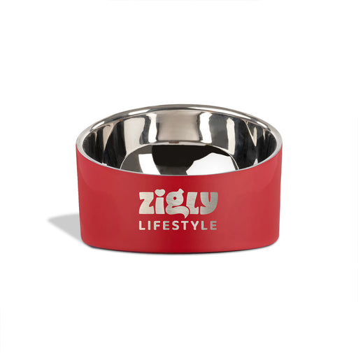 ZL Double Walled Cat Bowl Red