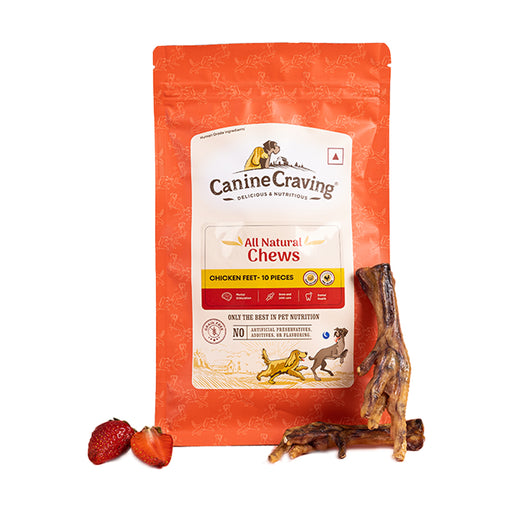 Canine Craving Dog Treats - Chicken Chew - Feet (10pcs)