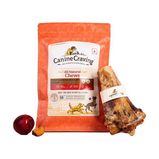 Canine Craving Dog Treats - Bone Chew - Meatless Buffalo (Large) (1pc)