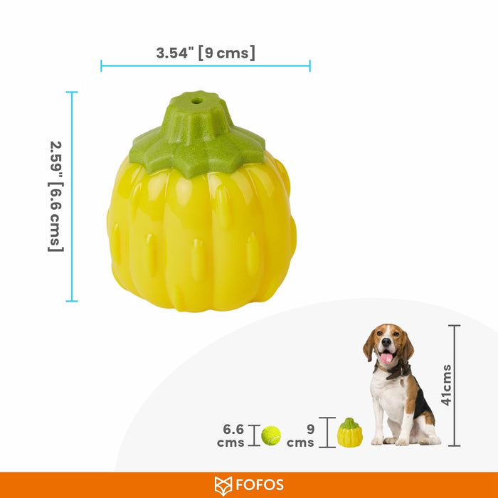 FOFOS Giggling Vegi-Bites Dog Toy Pumpkin