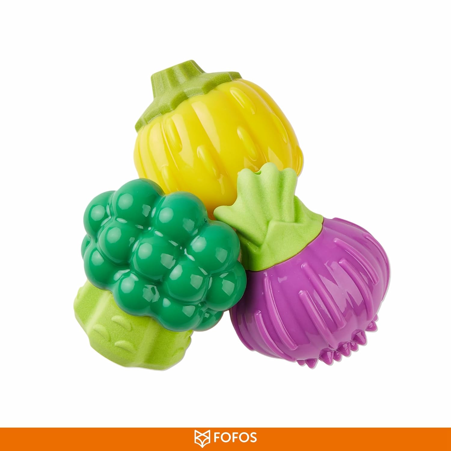 FOFOS Giggling Vegi-Bites Dog Toy Pumpkin