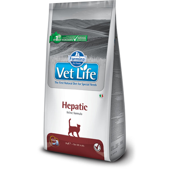 Vet Life Natural Diet Hepatic Cat Food - 2Kg