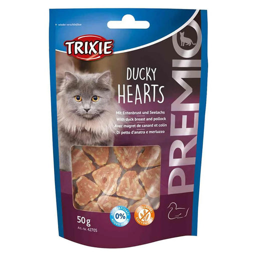 Trixie Premio Ducky Hearts Cat Treat  50 gm