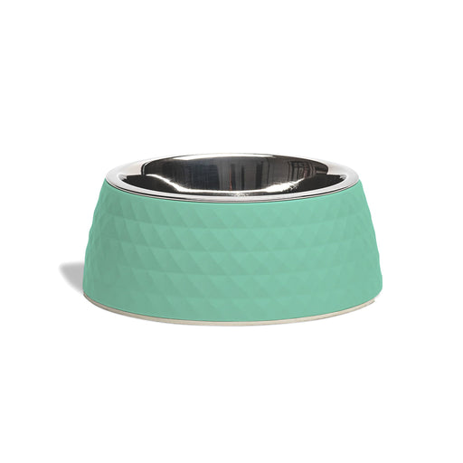 ZL Retro Pyramid Sage Melamine Pet Bowl