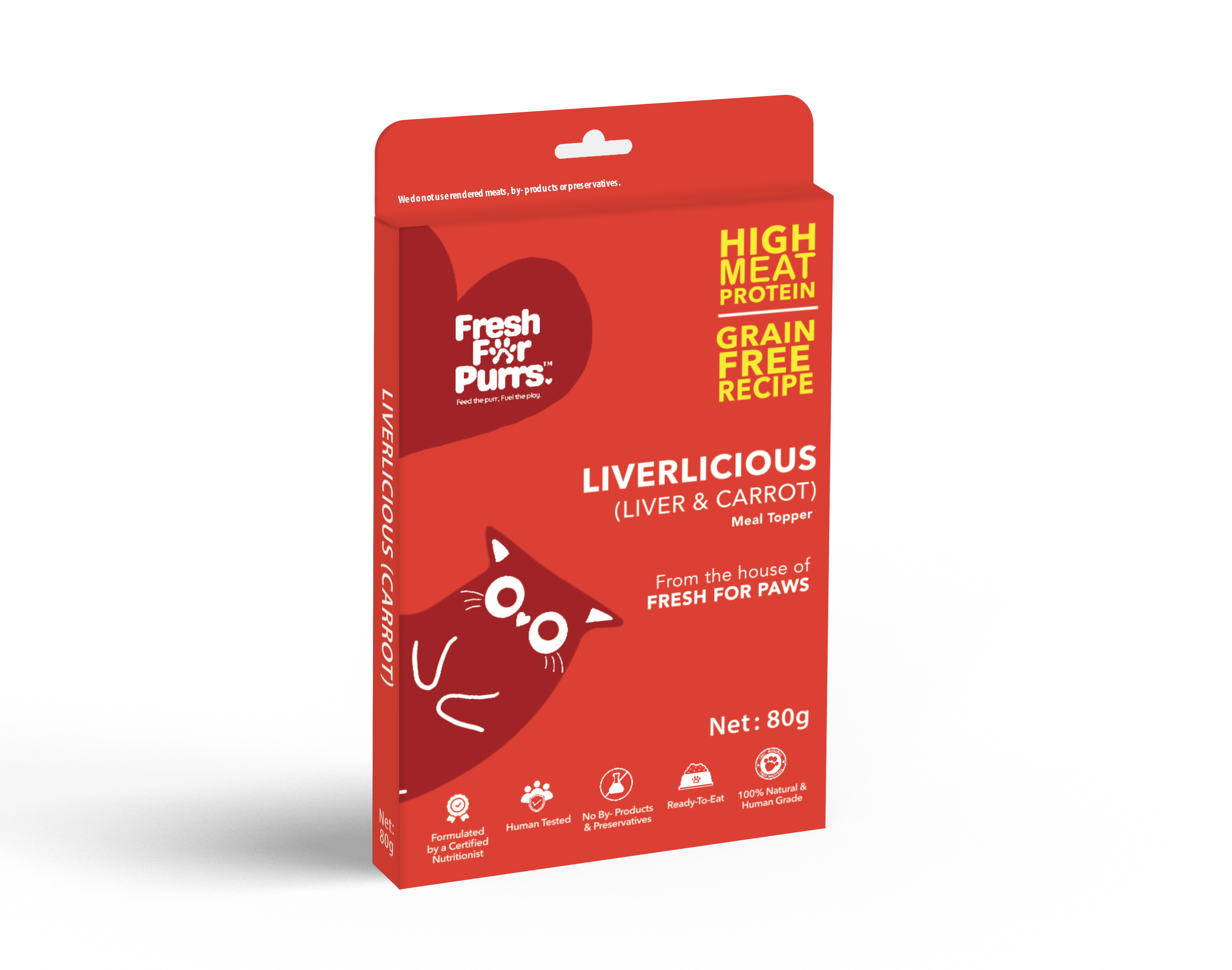 Fresh For Purrs Liverlicious ( Carrot ) Cat Food 80 gm