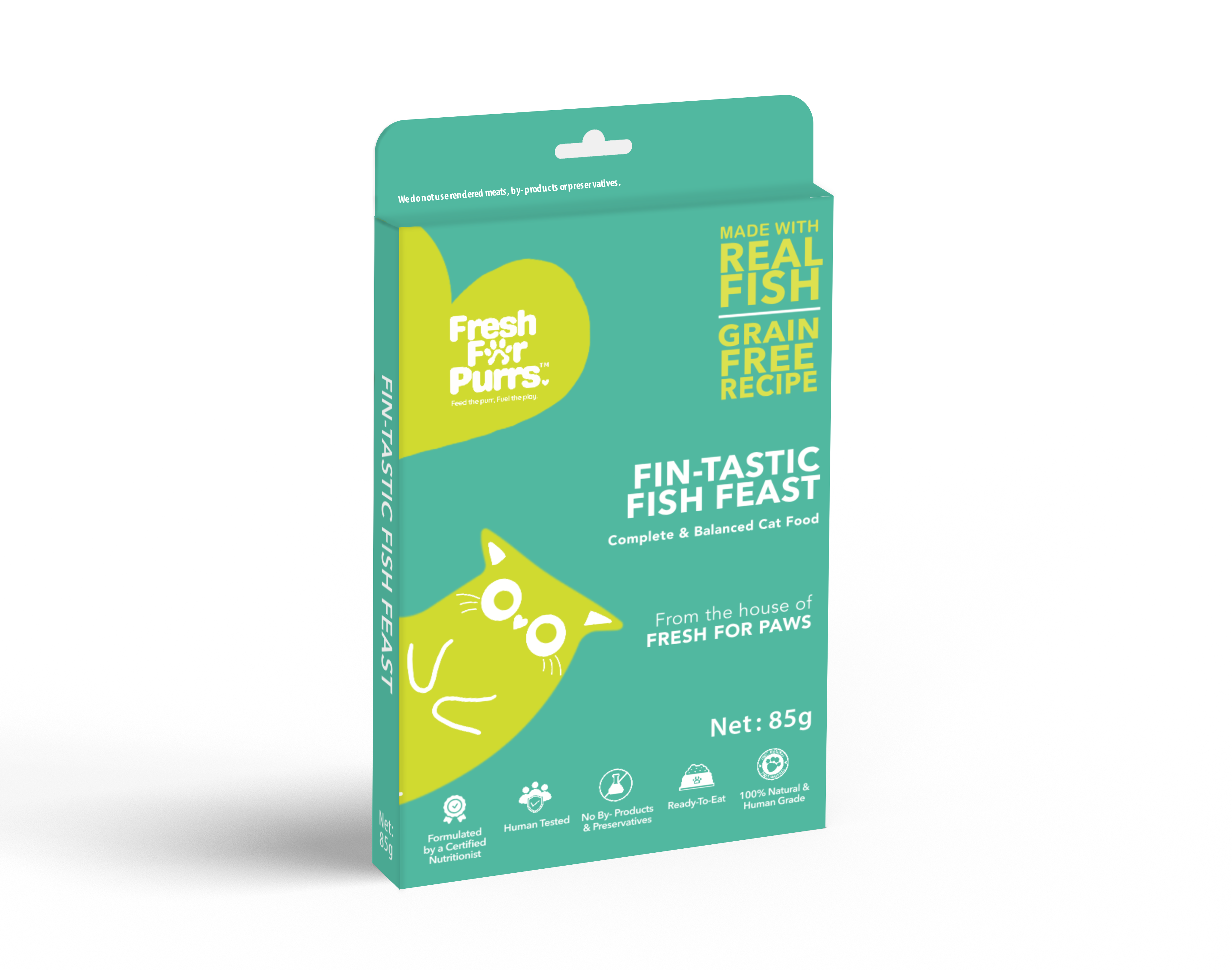 Fresh For Purrs Fin- tastic Fish Feast Cat Food  85 gm