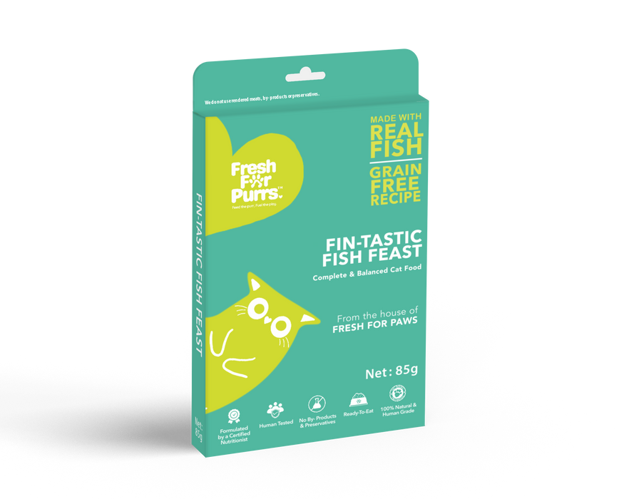 Fresh For Purrs Fin- tastic Fish Feast Cat Food  85 gm