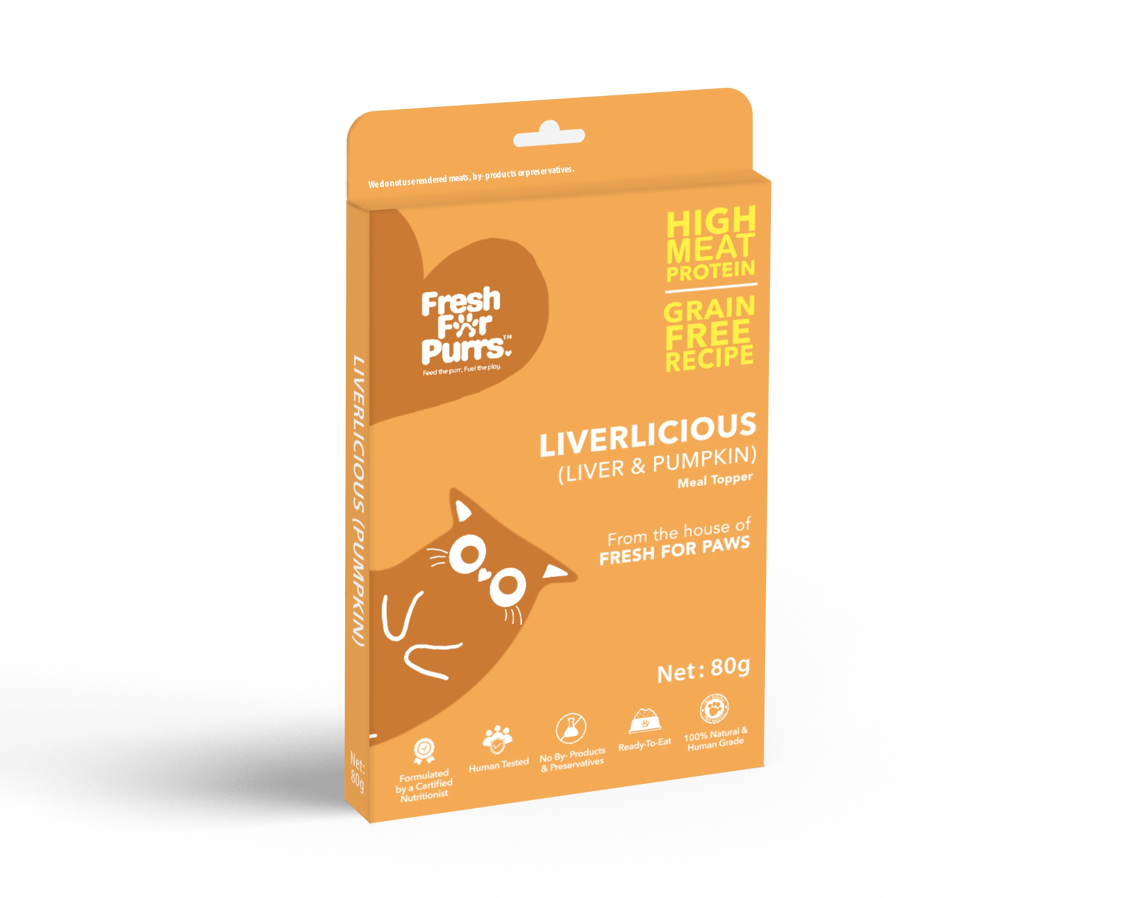 Fresh For Purrs Liverlicious ( Pumpkin ) Cat Food 80 gm