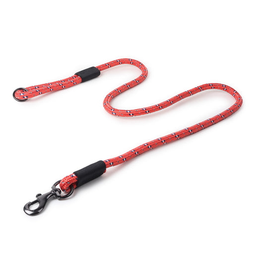 ZL Reflective Rope Dog Leash - Red