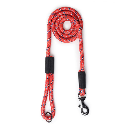 ZL Reflective Rope Dog Leash - Red