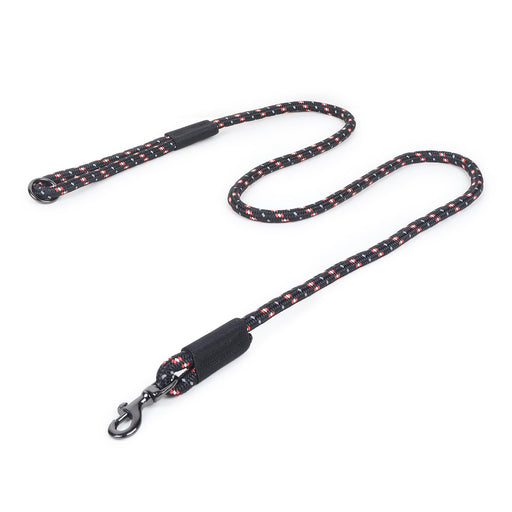 ZL Reflective Rope Dog Leash - Black