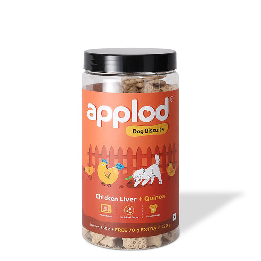 Applod Chicken Liver Dog Biscuit With Quinoa