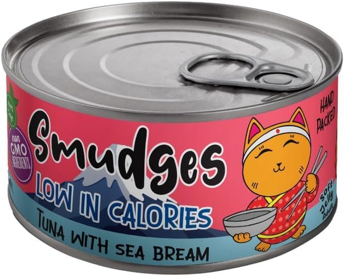 Smudges Adult Cat Tuna Flakes With Sea Bream in Soft Jelly - 80 gm