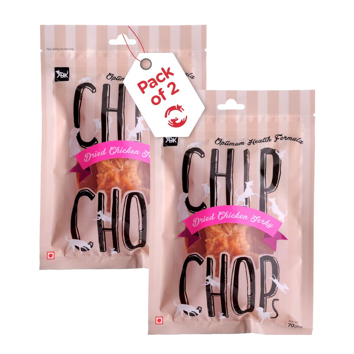 Chip Chops Dog Treats - Sun Dried Chicken Jerky