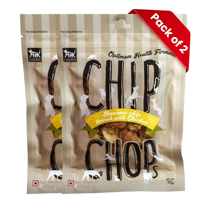 Chip Chops Dog Treats - Banana Chicken - 70g