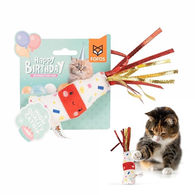 Fofos Birthday Drink Cat Toy Interactive Cat Toy