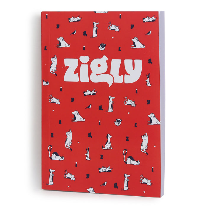 Zigly Furry Friends Notebook - Red