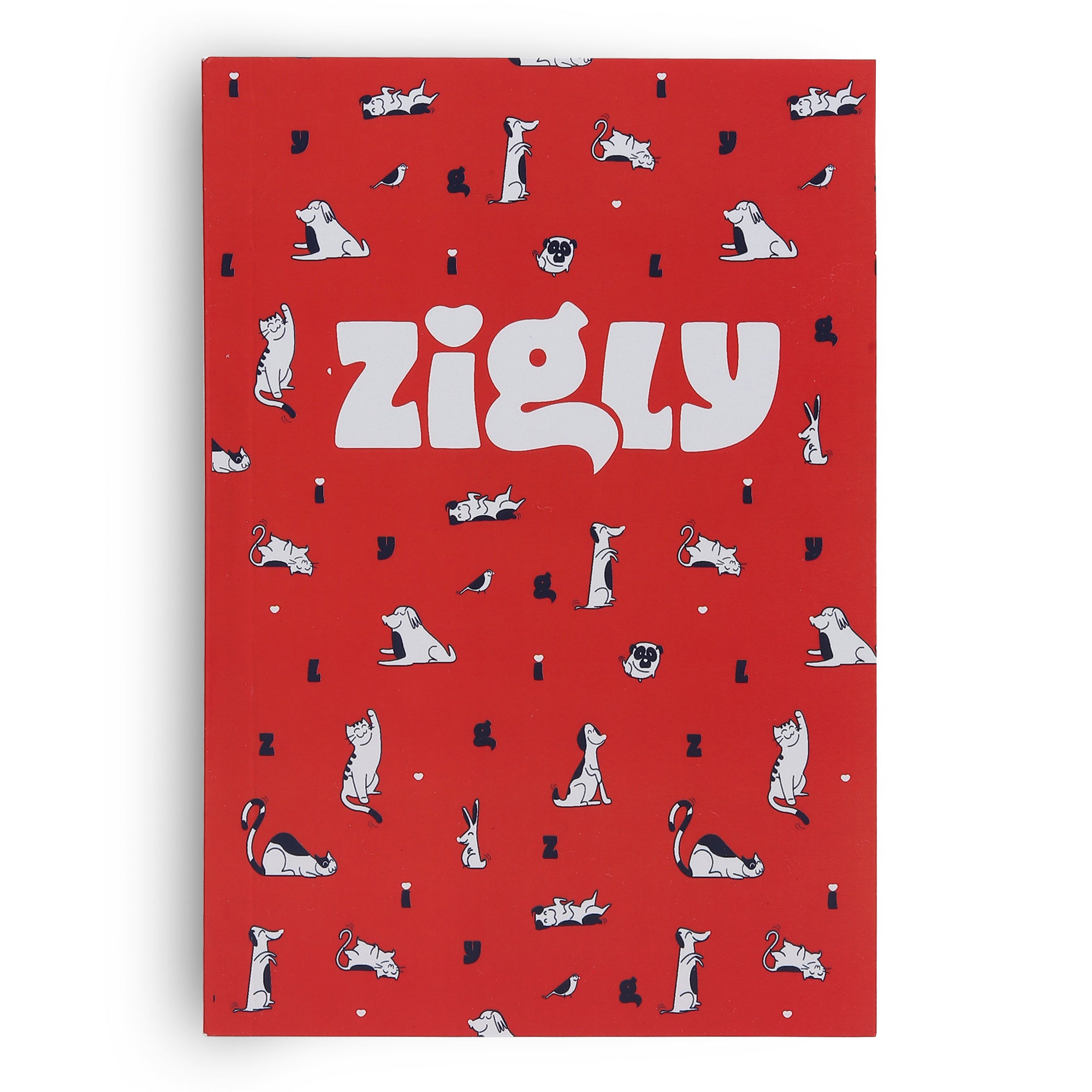 Zigly Furry Friends Notebook - Red