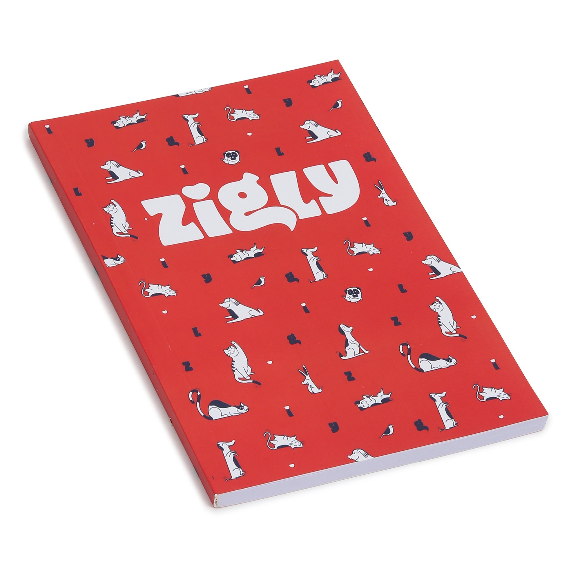 Zigly Furry Friends Notebook - Red