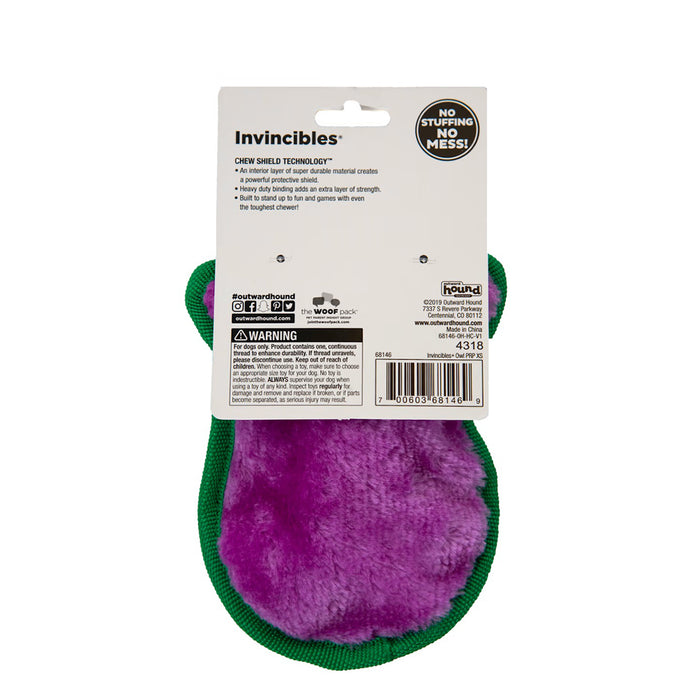 Outward Hound Invincibles Owl Purple X-Small