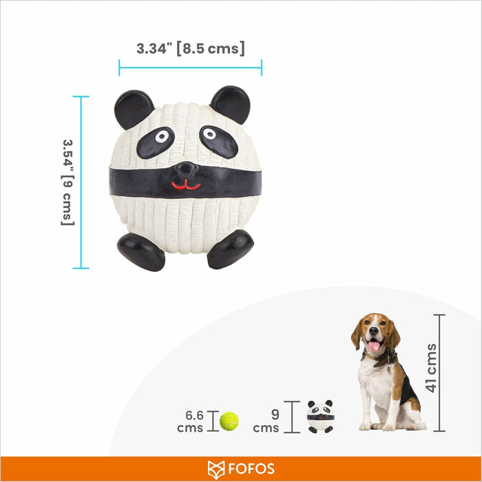 FOFOS Latex Dog Toy Panda Ball