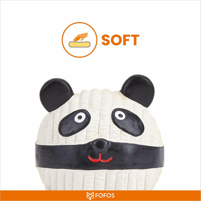 FOFOS Latex Dog Toy Panda Ball