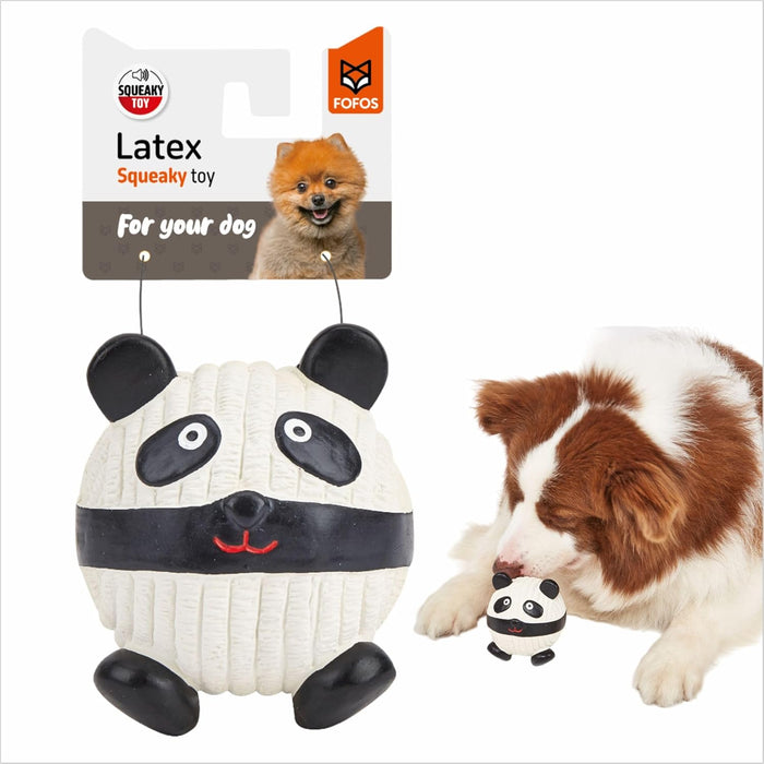 FOFOS Latex Dog Toy Panda Ball