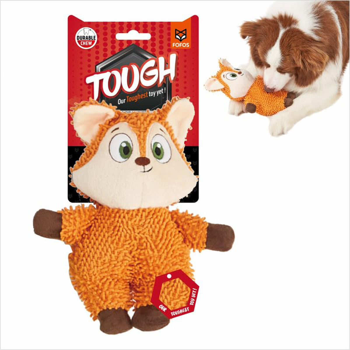 FOFOS Tough Dog Toy Fox